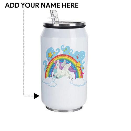 Unicorn Customized Steel Sipper Can 350 Ml for Kids