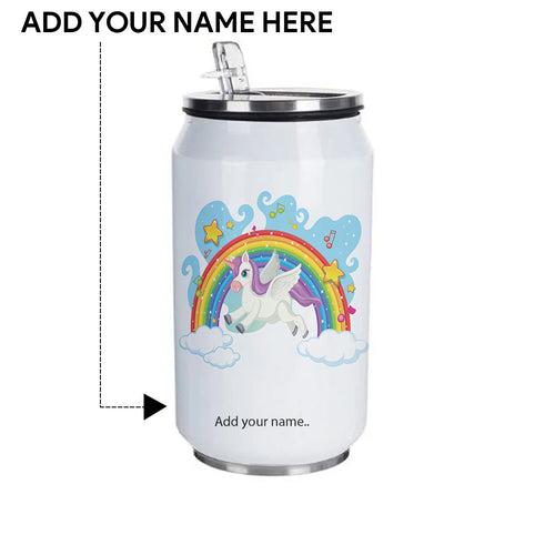 Unicorn Customized Steel Sipper Can 350 Ml for Kids