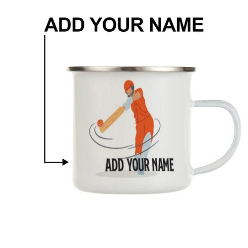 Personalised Champions Are Not Born Printed  Enamel Mug - Customize Mug With Your Name