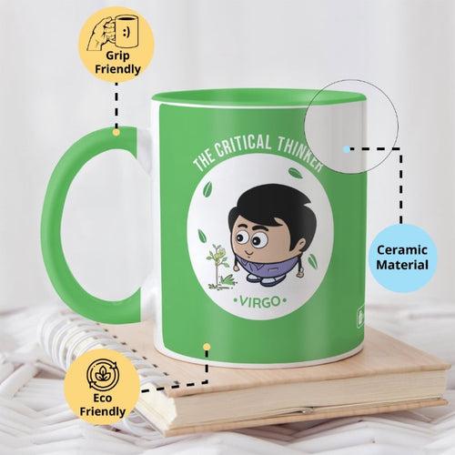 Virgo Zodiac Sign Gift Set Coffee Mug, Coaster, Diary Set Of 3