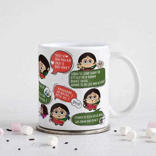 Love You Mommy Printed Cushion & Coffee Mug Gift for Mother