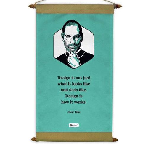 Steve Jobs Inspirational Quote Scroll