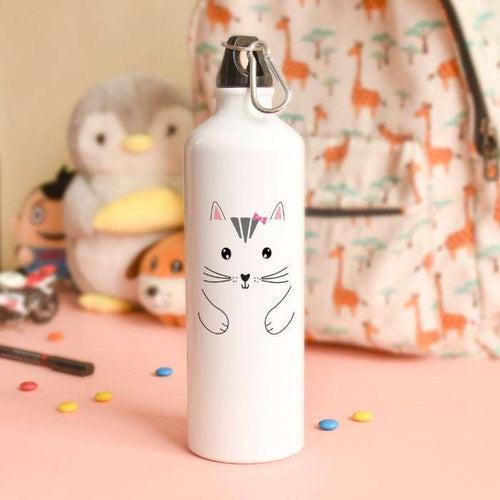 Indigifts Cute Kity Printed Sipper Bottle