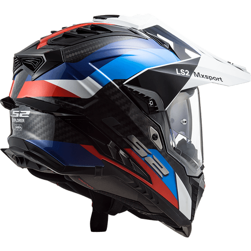 LS2 MX701 Explorer Carbon Frontier - Black Blue Gloss - Helmet