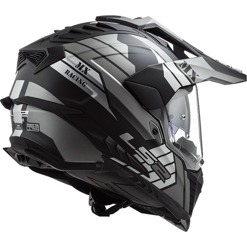 LS2 MX701 Explorer Atlantis - Black Titanium Matte - Helmet