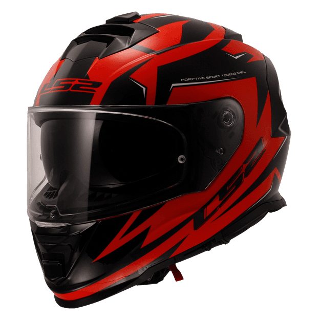 LS2 FF800 Storm II Atomic Black Red Gloss (D Ring) Helmet