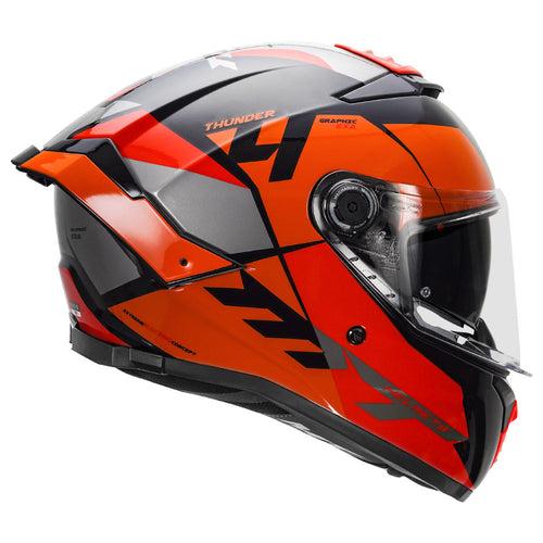 MT Thunder4 SV Exa Gloss Orange Helmet