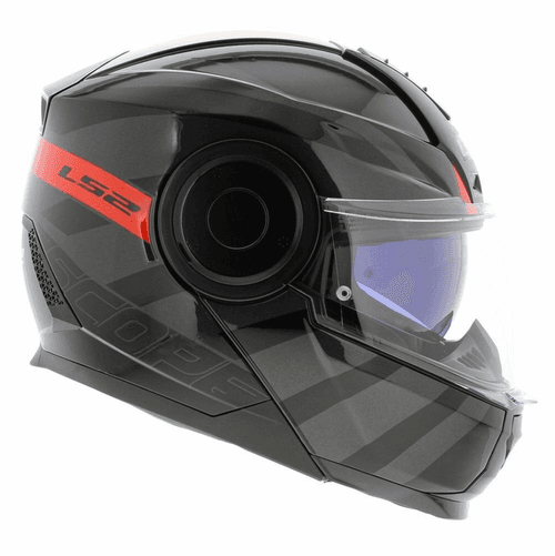 LS2 FF902 Scope HAMR Black Titanium Red Gloss Helmet