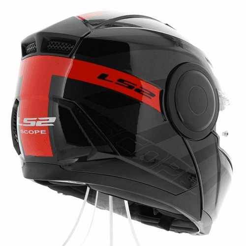 LS2 FF902 Scope HAMR Black Titanium Red Gloss Helmet