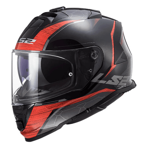 LS2 FF800 Storm II Classy Black Red Gloss Helmet