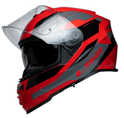 LS2 FF800 Rocker Red Grey Gloss (D Ring) Helmet