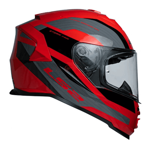 LS2 FF800 Rocker Red Grey Gloss (D Ring) Helmet