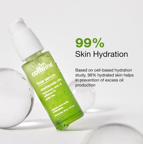 Green Tea & 10% Niacinamide Face Serum for Blemish Free Skin - 30 ml