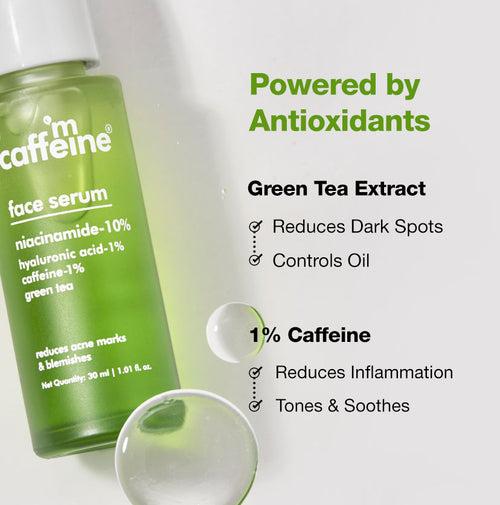 Green Tea & 10% Niacinamide Face Serum for Blemish Free Skin - 30 ml