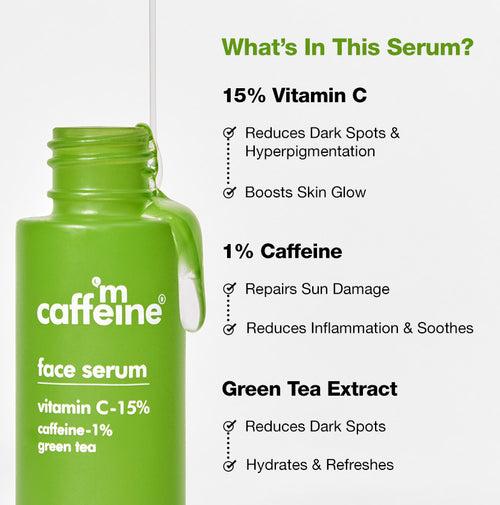 Green Tea & 15% Vitamin C Face Serum - 30 ml