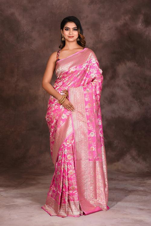 Light Pink Jacquard Pure Katan Saree