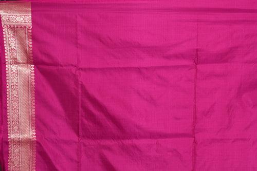 Magenta Jacquard Pure Uppada Saree