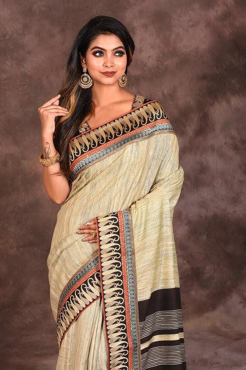 Brown Handloom Saree