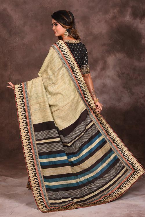 Brown Handloom Saree