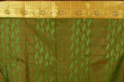 Elegant Green Semi Silk Saree