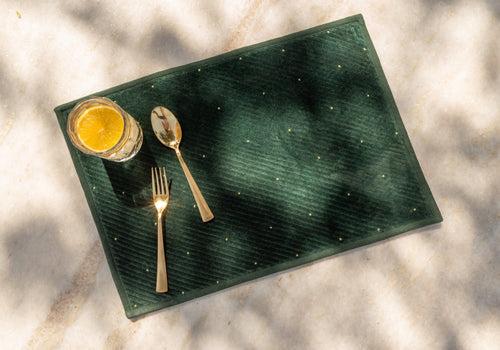 Emerald Velvet Placemat