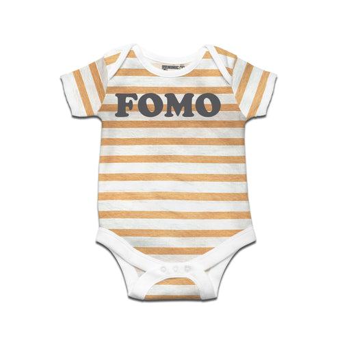 Kidswear By Ruse FOMO Printed Striped infant Romper For Baby