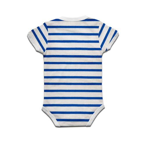 Kidswear By Ruse Favourite Brother Printed Striped infant Romper For Baby