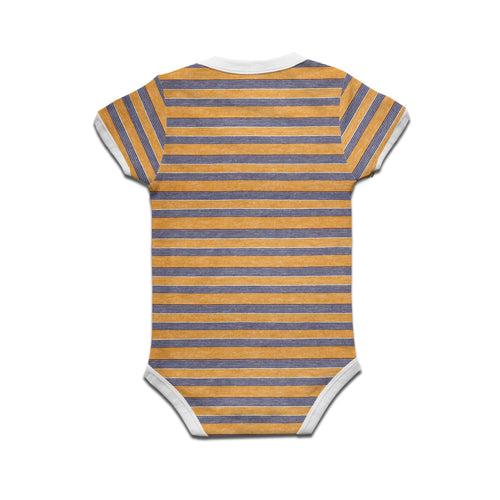 Kidswear By Ruse FOMO Printed Striped infant Romper For Baby