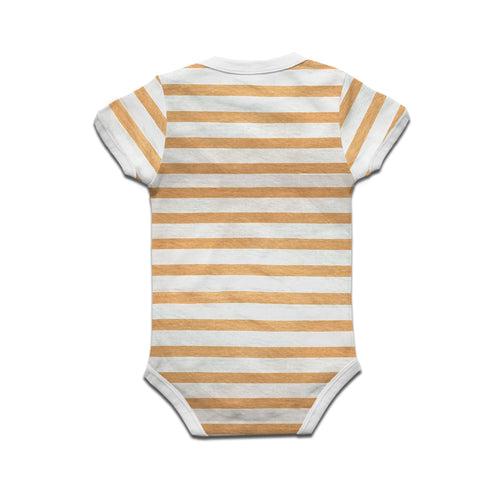 Kidswear By Ruse Let'S Party Printed Striped infant Romper For Baby