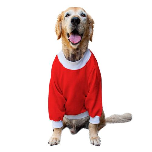 Ruse 'Basics' "Meowy Christmas" Printed Crew Neck Full Sleeve Sweatshirt For Dogs