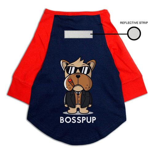 Bosspup Reflective Raglan Dog Tee | Visibilitee Collection