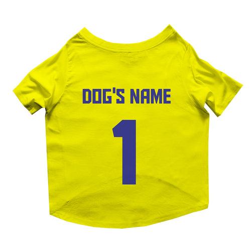 "Chennai Supaw Clings" Customizable Crew Neck T-shirt Dog Jersey