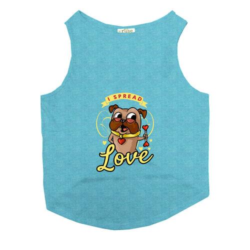 "I Spread Love" Printed Tank Cat Tee