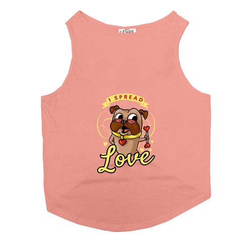 "I Spread Love" Printed Tank Cat Tee