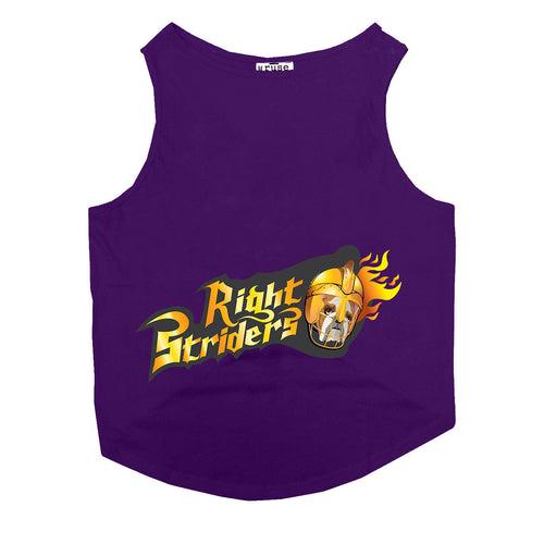 "Kolkata Right Striders" Printed Tank Dog Jersey