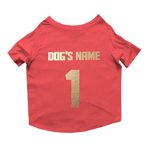 "Punjab Clings " Customizable Crew Neck T-shirt Dog Jersey