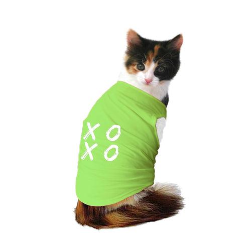 "Xoxo" Printed Tank Cat Tee