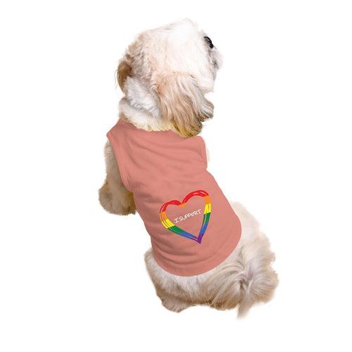 "LGBTQ Too" Printed Tank Dog Tee