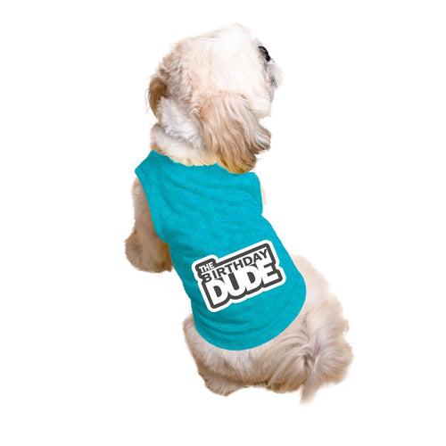 "The Birthday Dude" Printed Tank Dog Tee