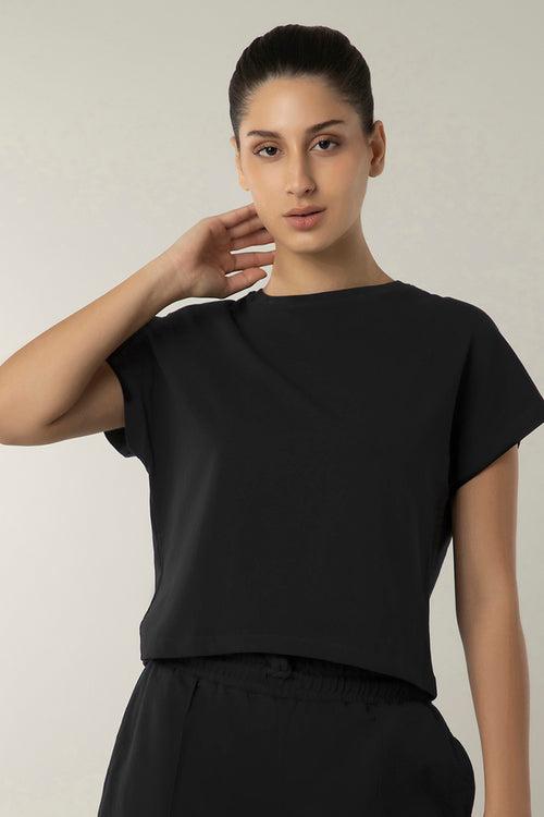 Essential Crop Top - Black