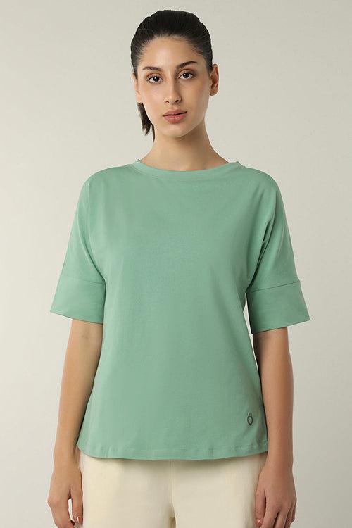 Elements Long Length Tee - Granite Green