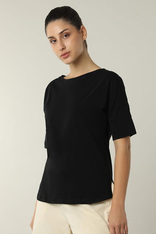 Elements Long Length Tee - Black