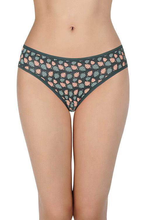 Printed Low Rise Assorted Bikini Panties (Pack of 3 Colors & Prints May Vary)