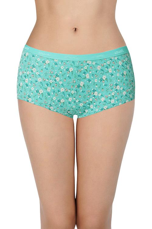 Printed Low Rise Assorted Boyshorts (Pack of 2 Colors & Prints May Vary)