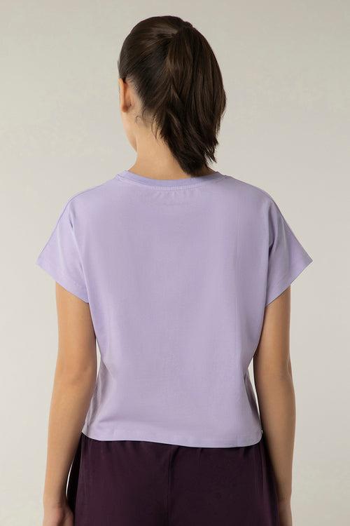 Essential Crop Top - Digital Lavender