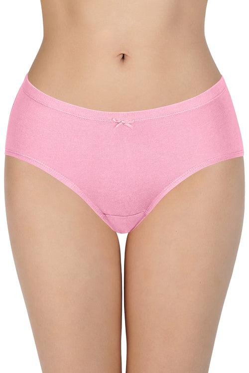 Insert Elastic Waistband Hipster Solid Assorted Panty (Pack of 3 Colors & Prints May Vary)