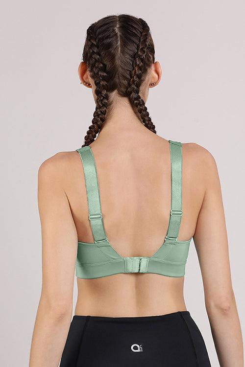 Energize Active High Impact Sports Bra - Granite Green