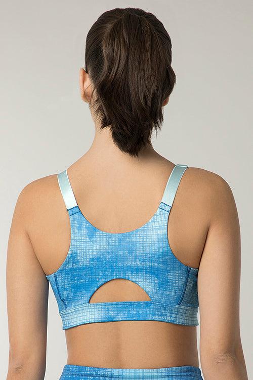 Energize Intense Sports Bra  - Geometric Abstract Print