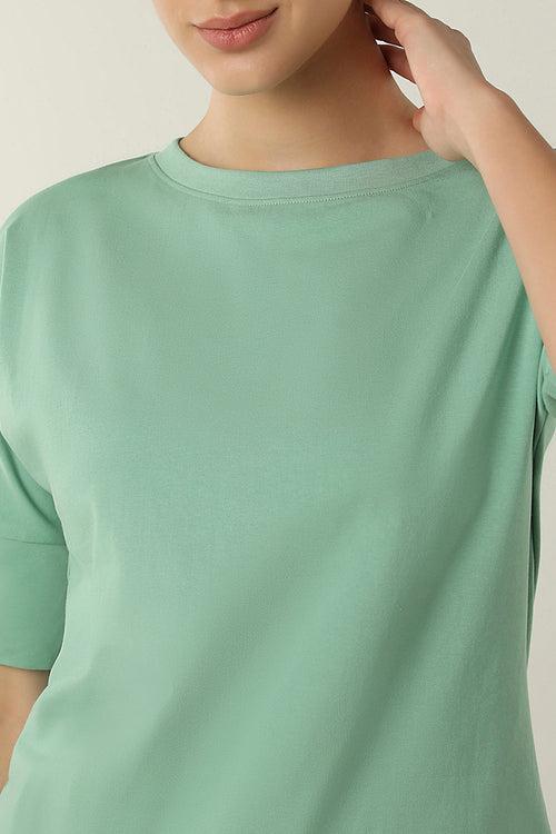 Elements Long Length Tee - Granite Green