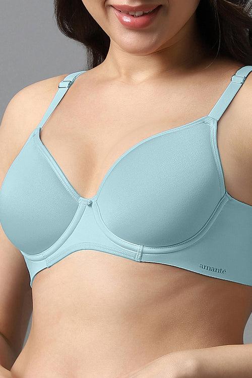 Airy Padded Wired Bra - Porcelain Blue